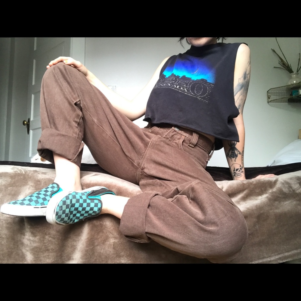 BONGO brown high waist denim